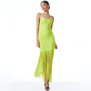 New alice + olivia Steph Fringe Dress Small